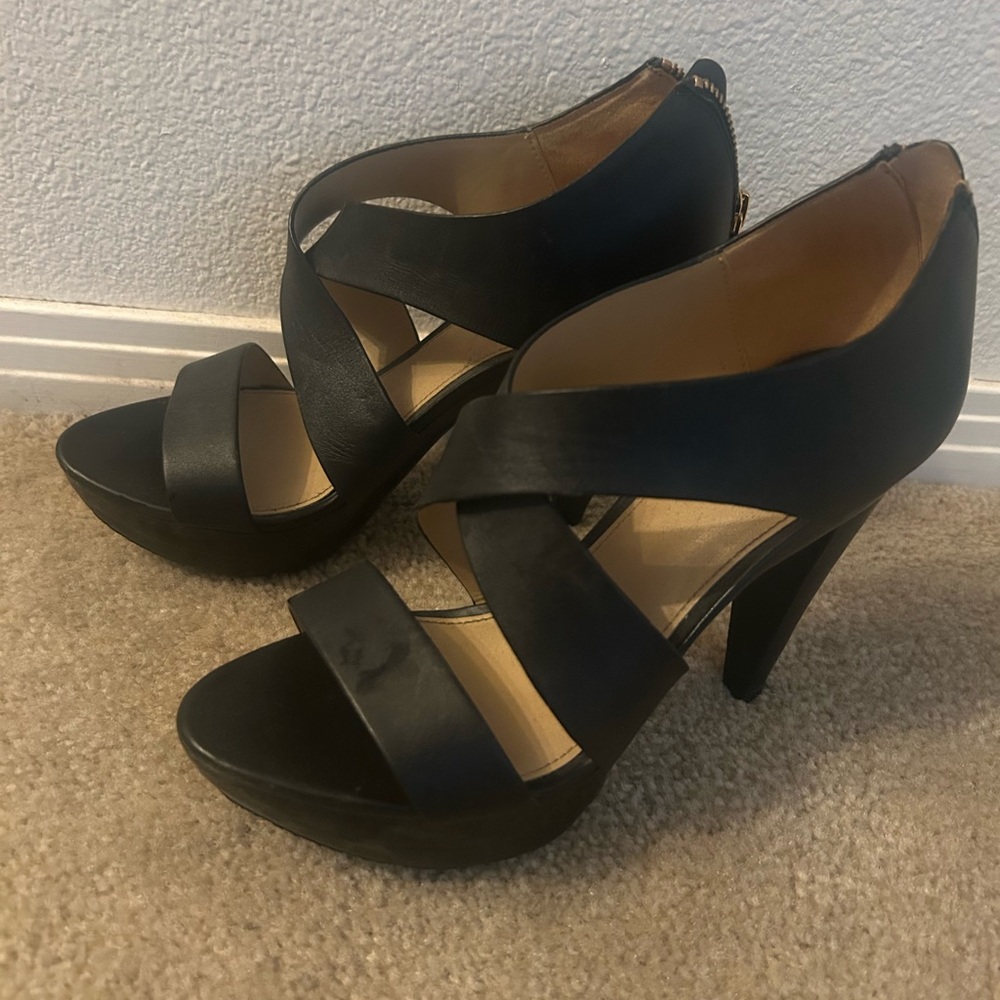 Michael Kors Black Strappy Heels